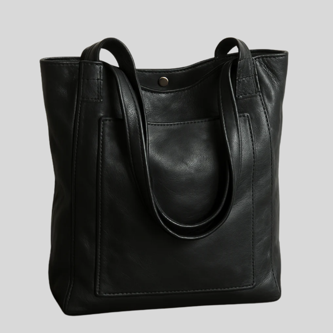 Stilfuld elegant skuldertaske i læder