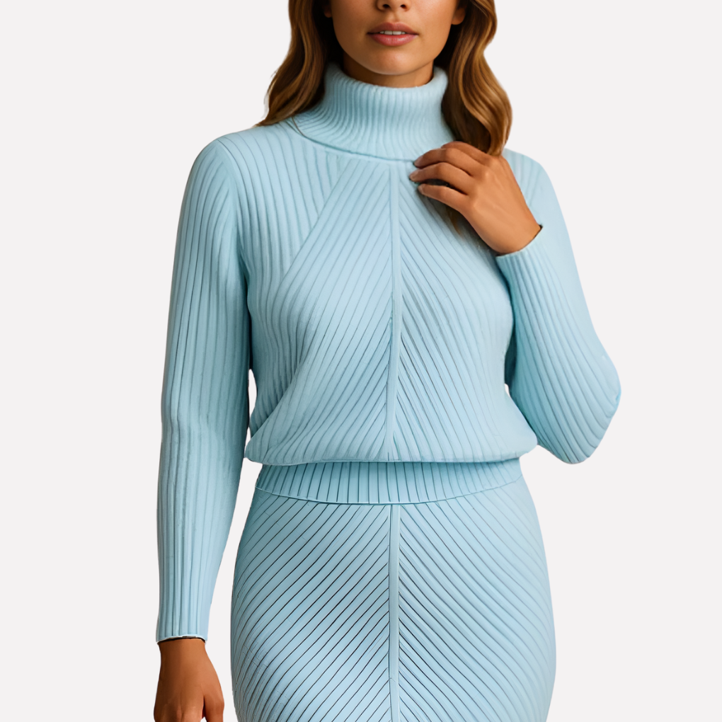 Vestido midi de invierno para mujer