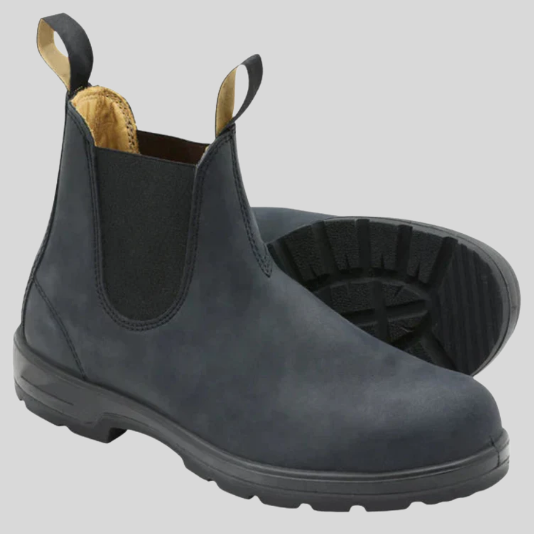 Herre Støvler med Slip-On Design og Skaft