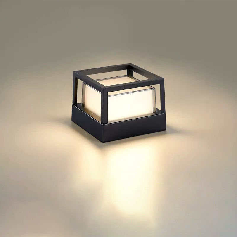 Lampada da esterno moderna quadrata LED impermeabile per paesaggio