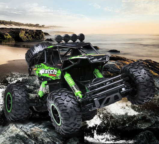 Fernsteuerbarer Monstertruck | 4x4 Offroad RC-Fahrzeug mit Geländereifen