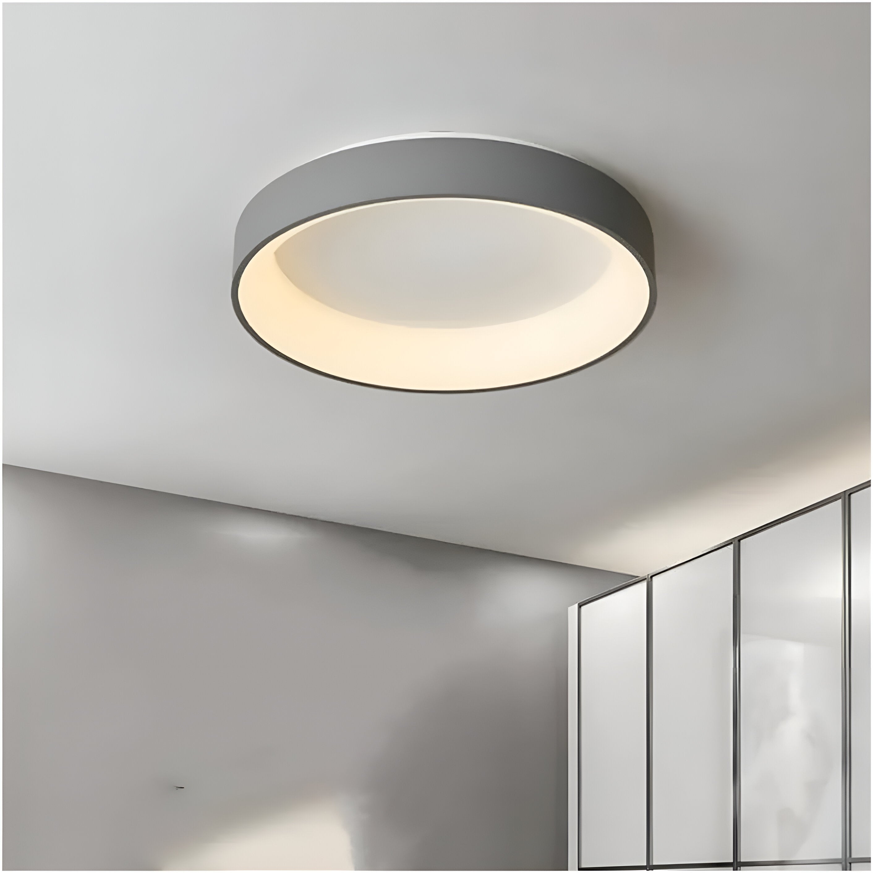 Lámpara de techo LED redonda moderna nórdica de 1 luz