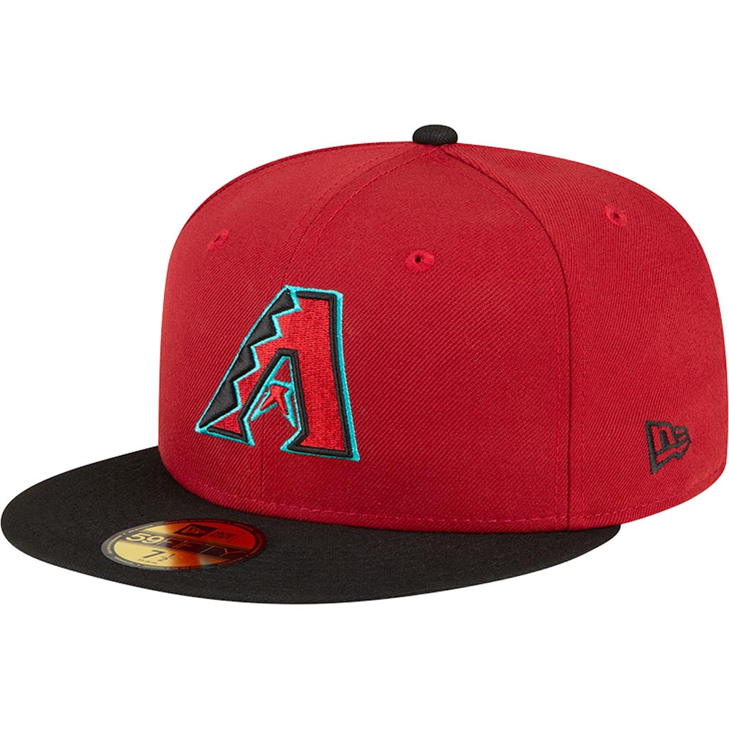 Gorra ajustada New Era 59FIFTY auténtica local para jóvenes de los Arizona Diamondbacks de la MLB - Rojo