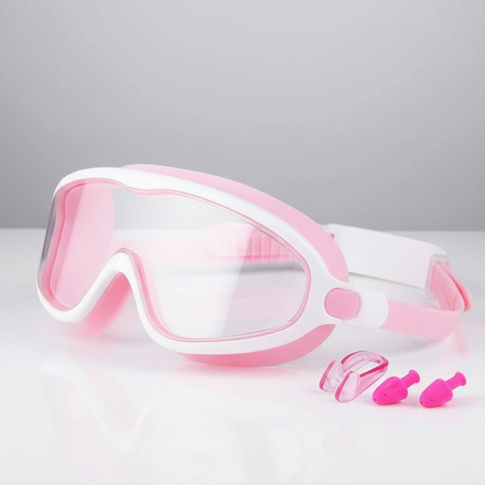 Set occhialini antiappannamento per nuoto bambini
