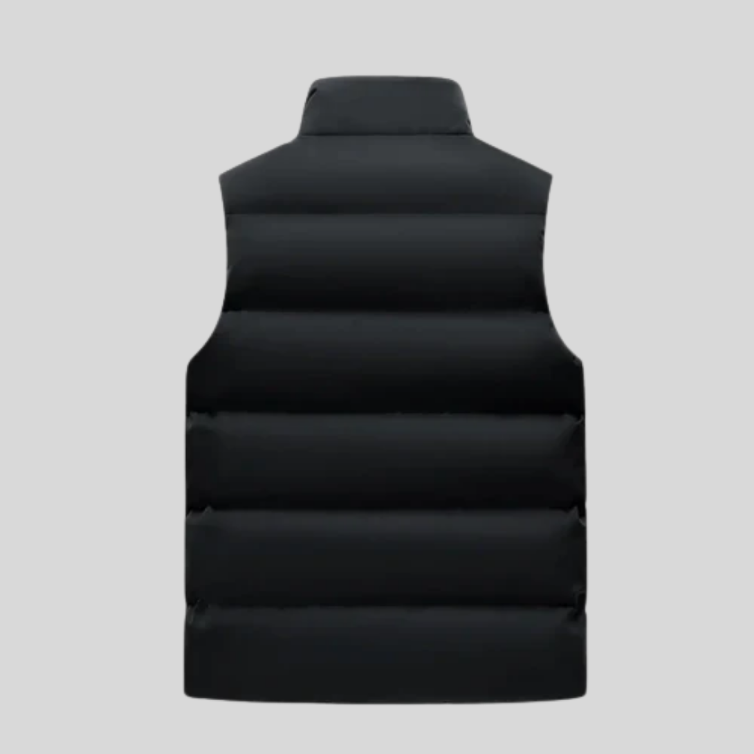 Chaleco de invierno para hombre de mezcla de lana