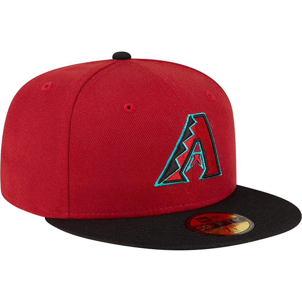 Gorra ajustada New Era 59FIFTY auténtica local para jóvenes de los Arizona Diamondbacks de la MLB - Rojo