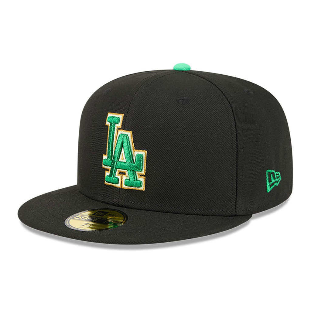 MLB Los Angeles Dodgers New Era 2026 St Patricks Day 59FIFTY Fitted Pet - Zwart