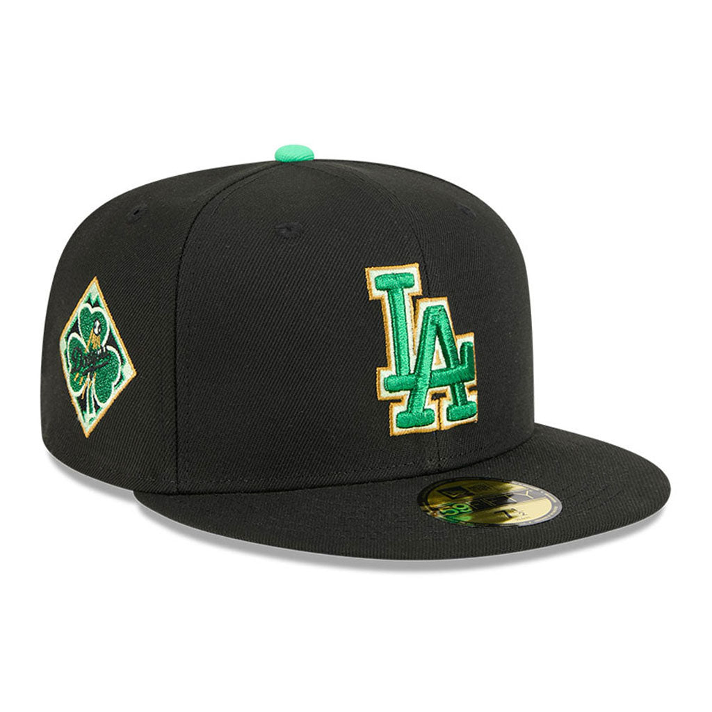 MLB Los Angeles Dodgers New Era 2026 St Patricks Day 59FIFTY Fitted Pet - Zwart