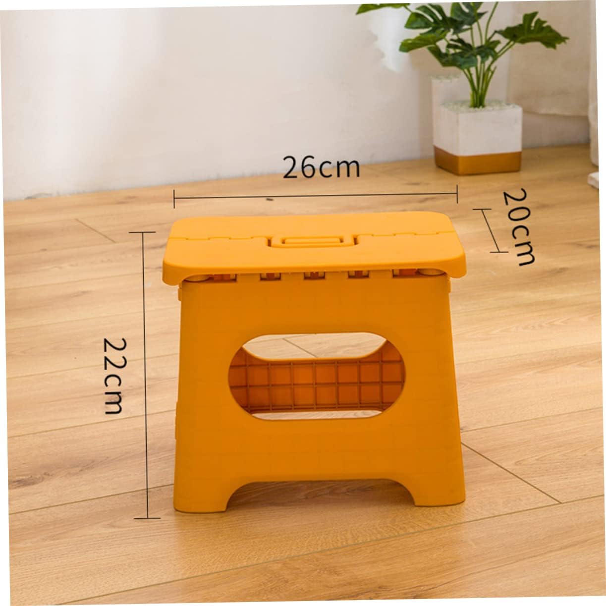 Taburete plegable portátil con asa