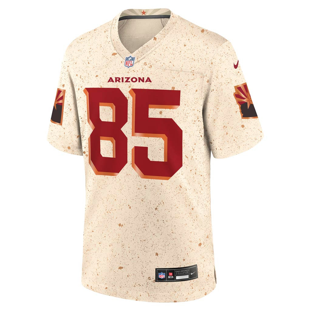 Camiseta de juego Rivalries Nike de Trey McBride de los Arizona Cardinals de la NFL - Beige