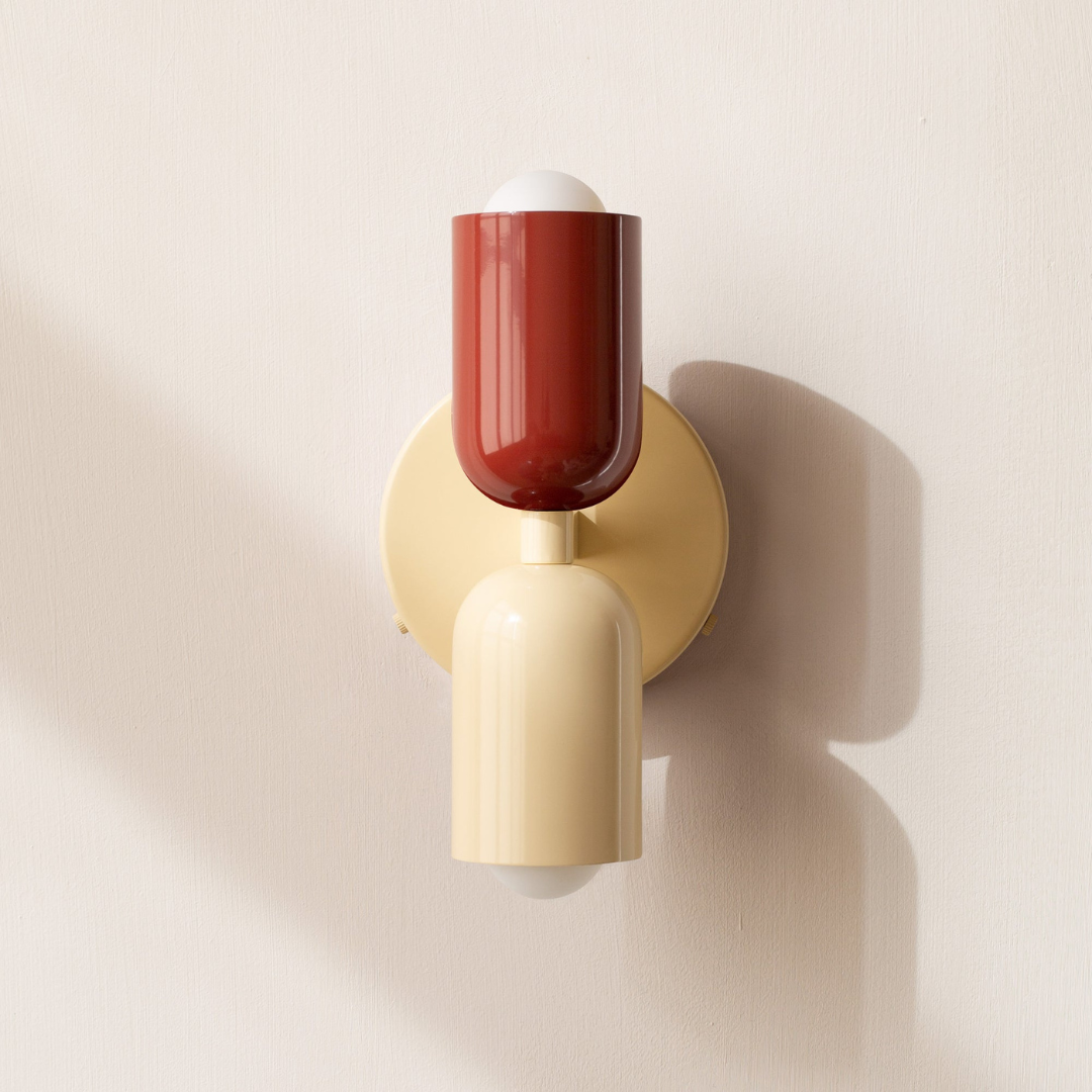 Modern Minimalist Cylinder Wall Sconce LED 2-Light