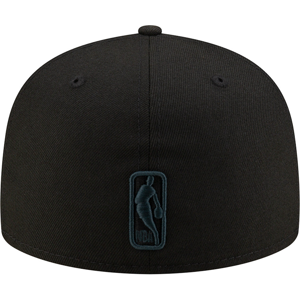 Gorra ajustada New Era 59FIFTY de los Phoenix Suns de la NBA con cabeza de gorila y contorno naranja - Negra