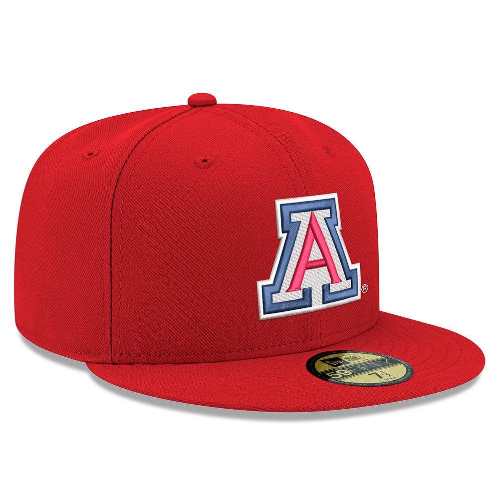 Gorra NCAA Arizona Wildcats New Era Primary Logo 59FIFTY Ajustada - Roja