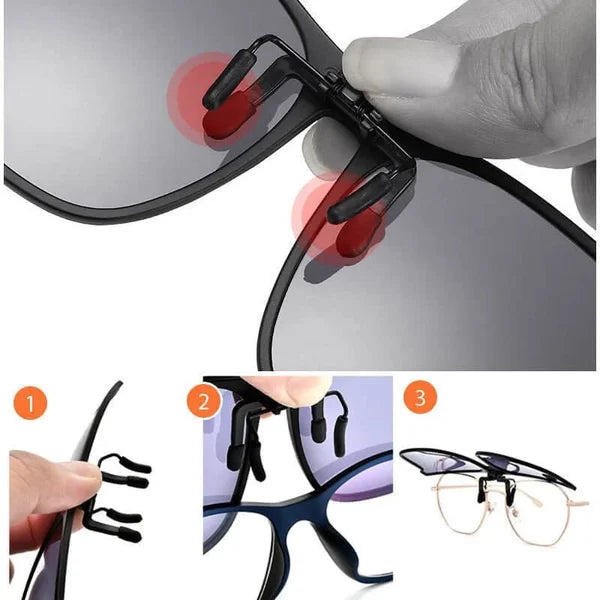 Frosetpro | Nye Polariserede Clip-on Flip Up Solbriller