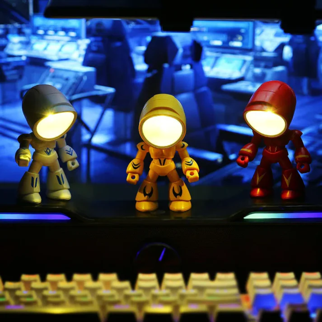 Modern Robot-Inspired LED Table Lamp 1-Light