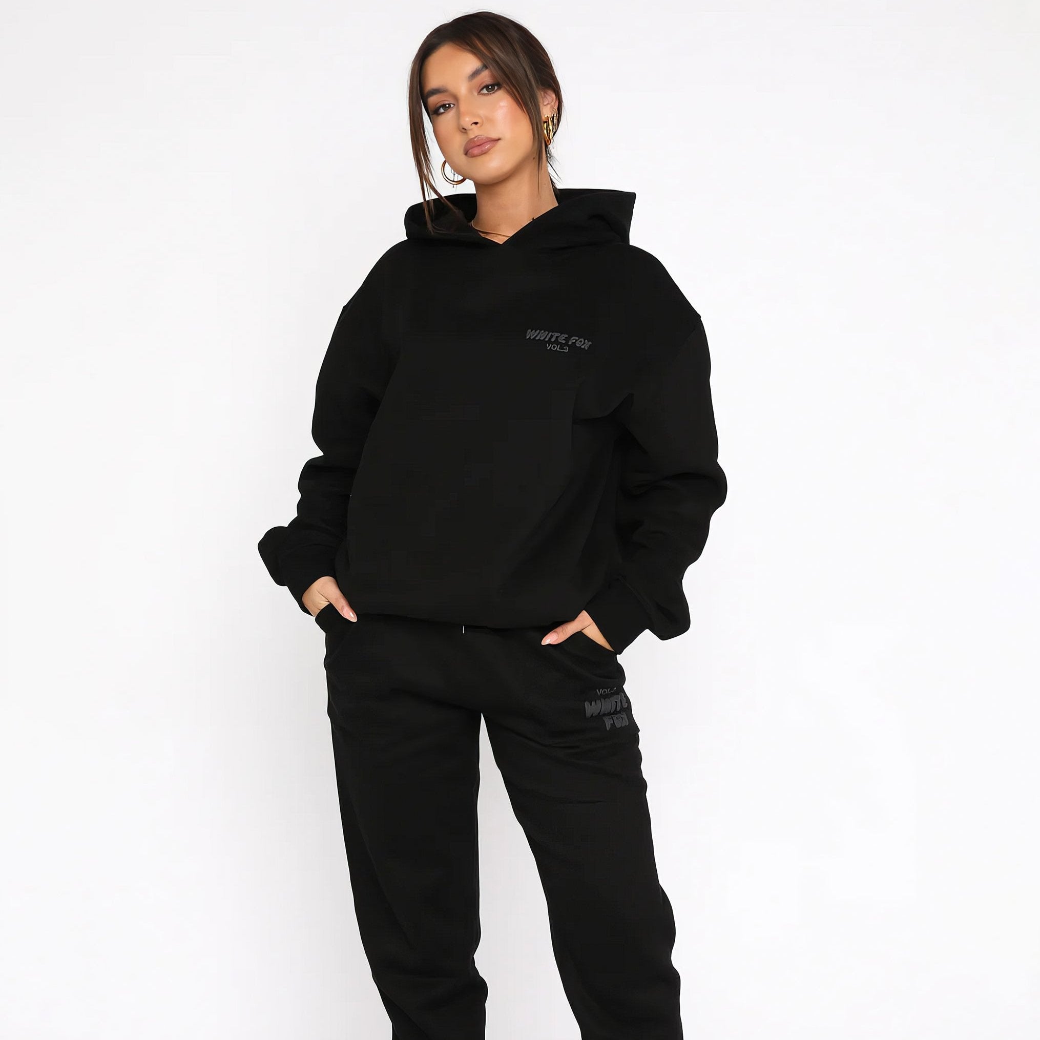 WhiteFox Set | Women’s Hoodie & Pants Tracksuit