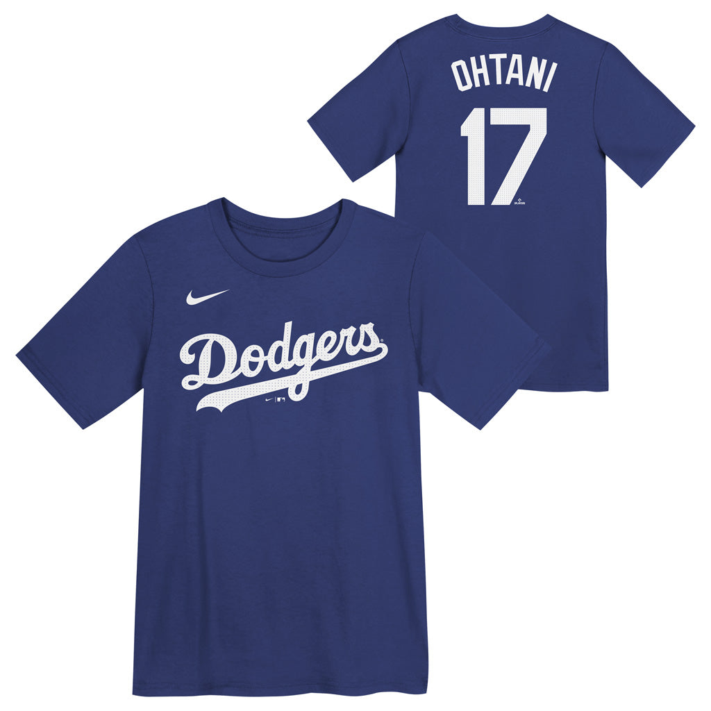 Camiseta con nombre y número para niños Nike de Shohei Ohtani de los Los Angeles Dodgers de la MLB