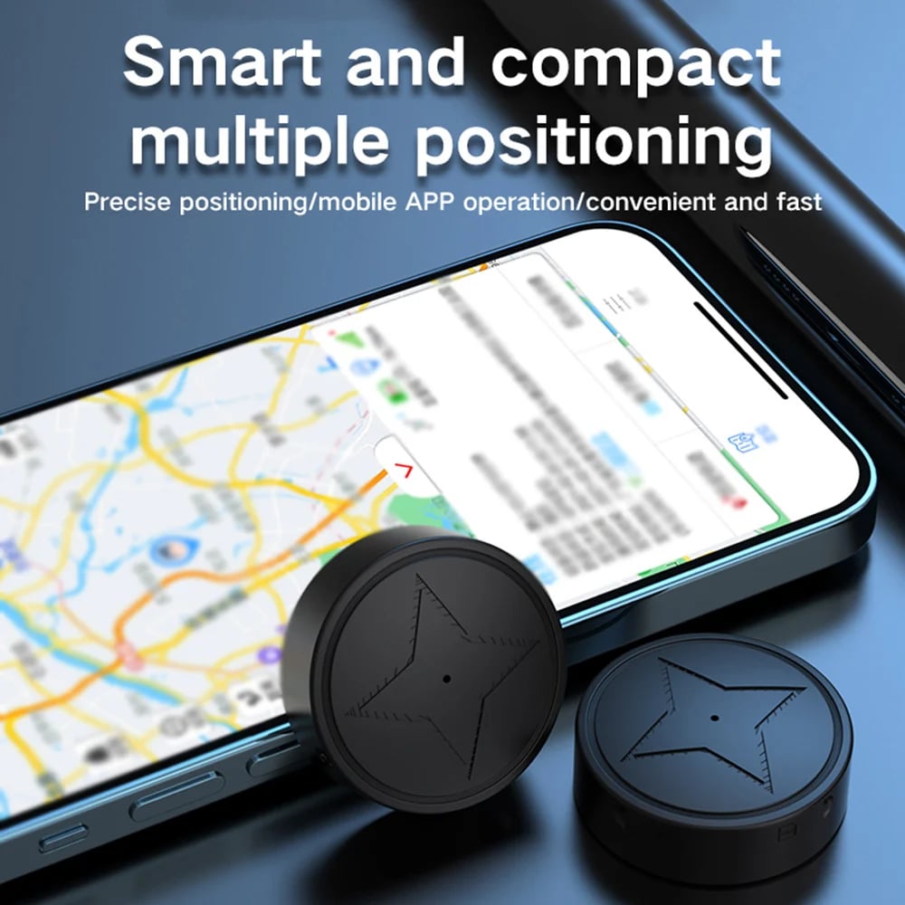 GPS Tracker with Strong Magnetic Attachment | Anti-Loss Vehicle Tracking Device for Cars and Motorcycles