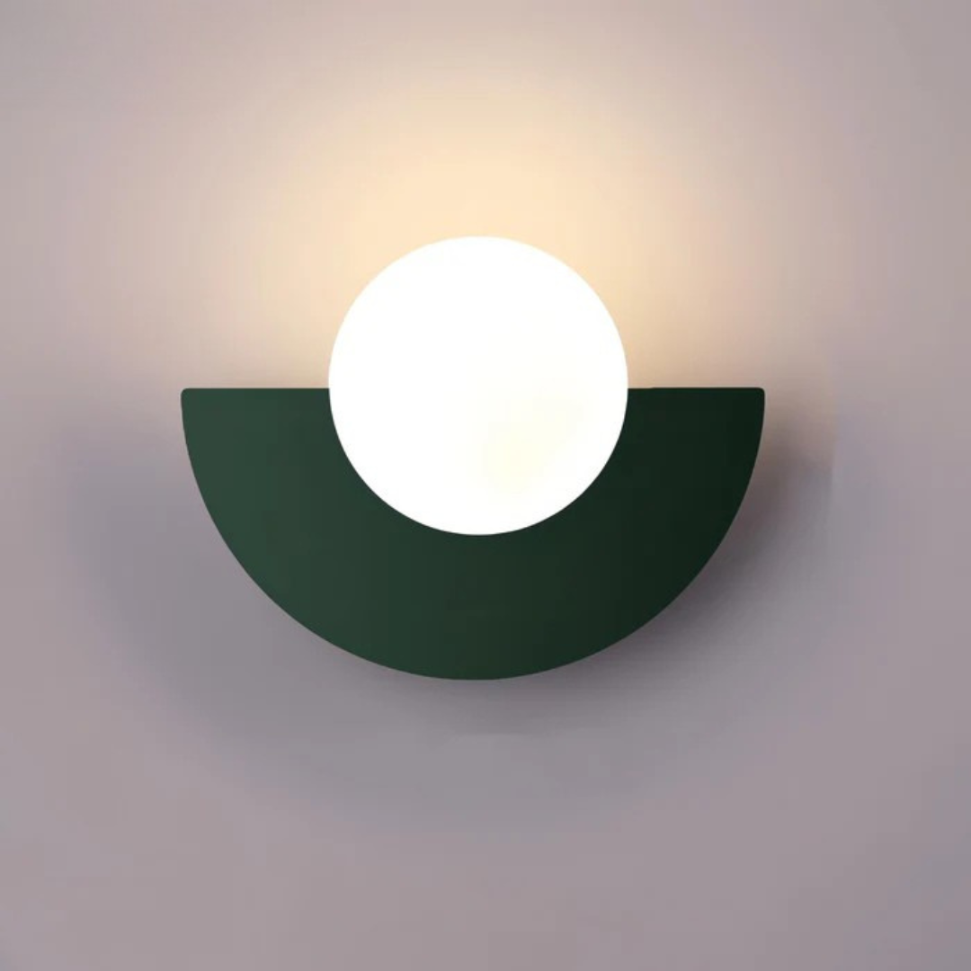 Applique da parete a globo in vetro minimalista moderna LED 1 luce