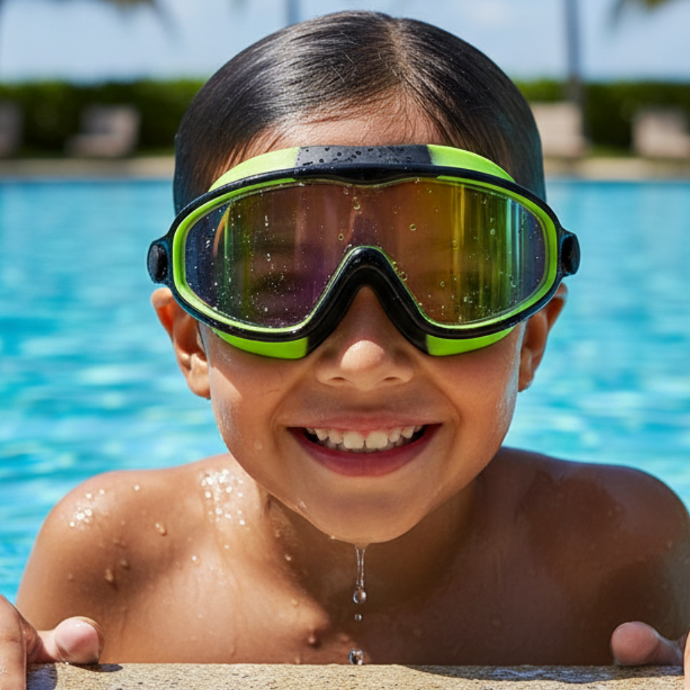 Set occhialini antiappannamento per nuoto bambini