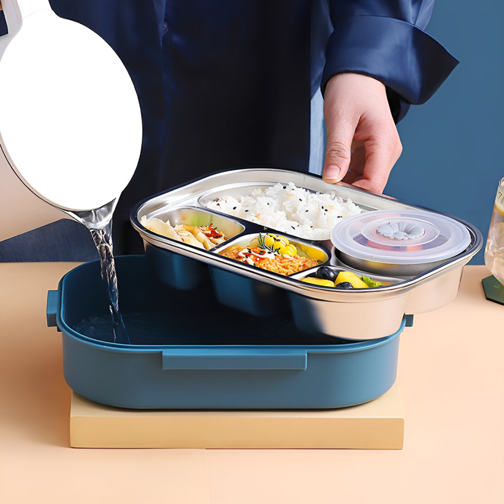 Caja térmica para almuerzo de acero inoxidable