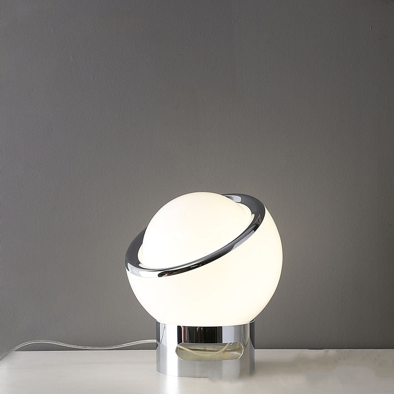 Vintage Glas Globus LED Tischlampe 1-Flammig