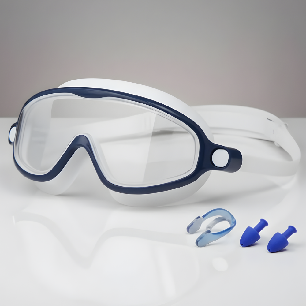 Set occhialini antiappannamento per nuoto bambini