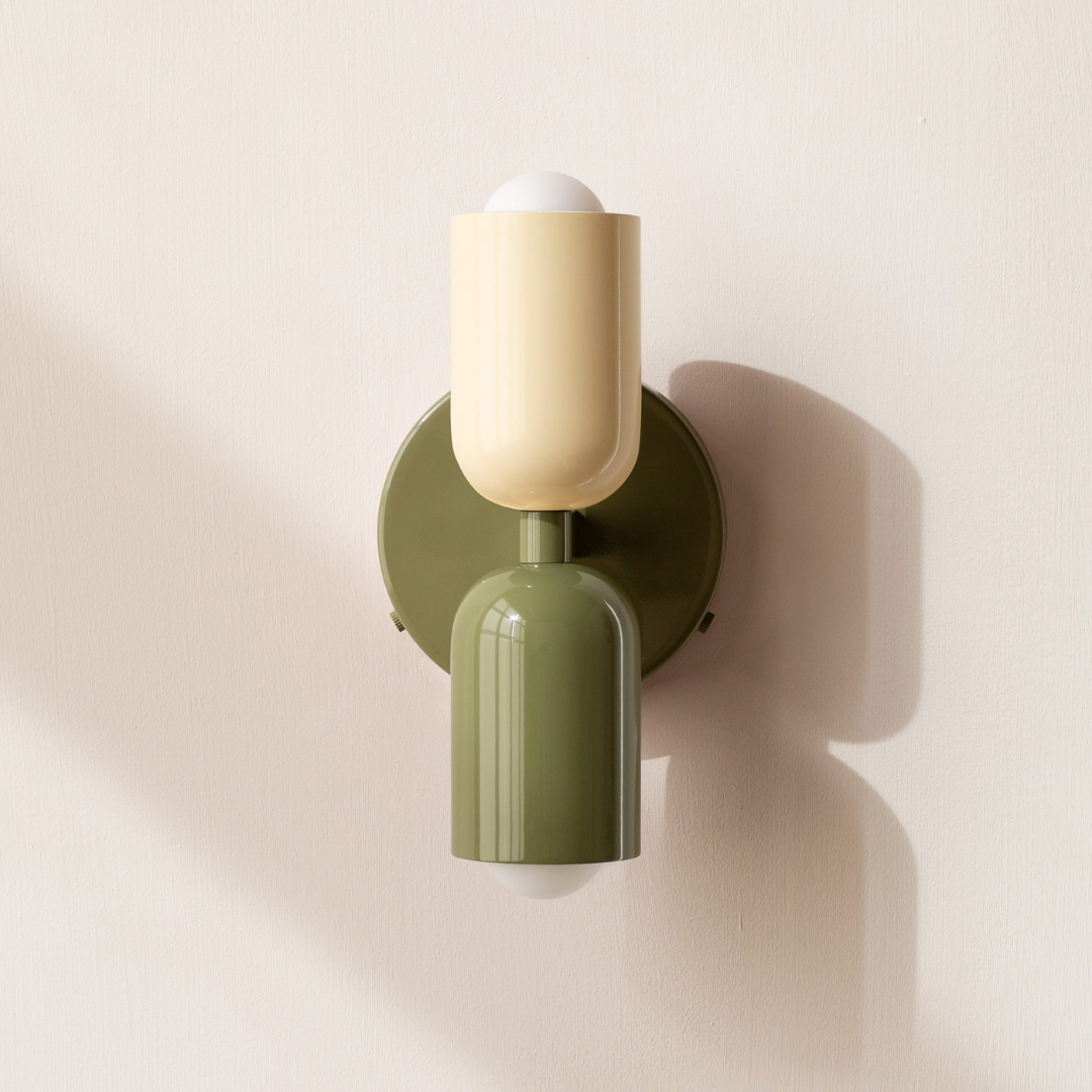 Modern Minimalist Cylinder Wall Sconce LED 2-Light