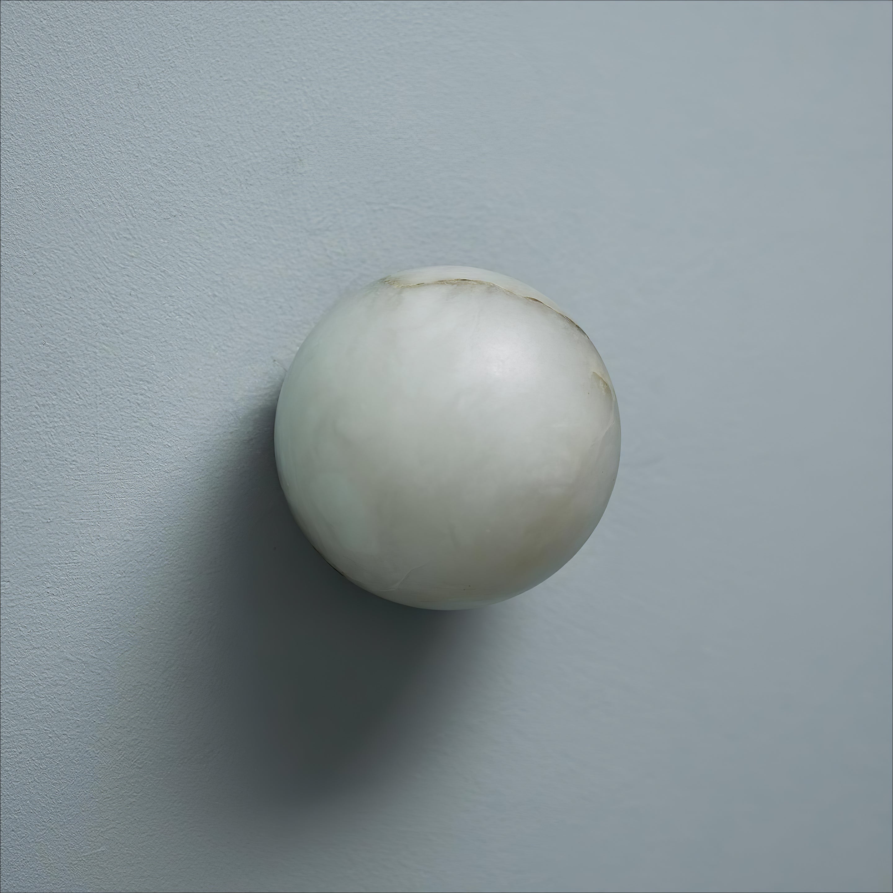 Aplique de pared LED de orbe de mármol Japandi de 1 luz