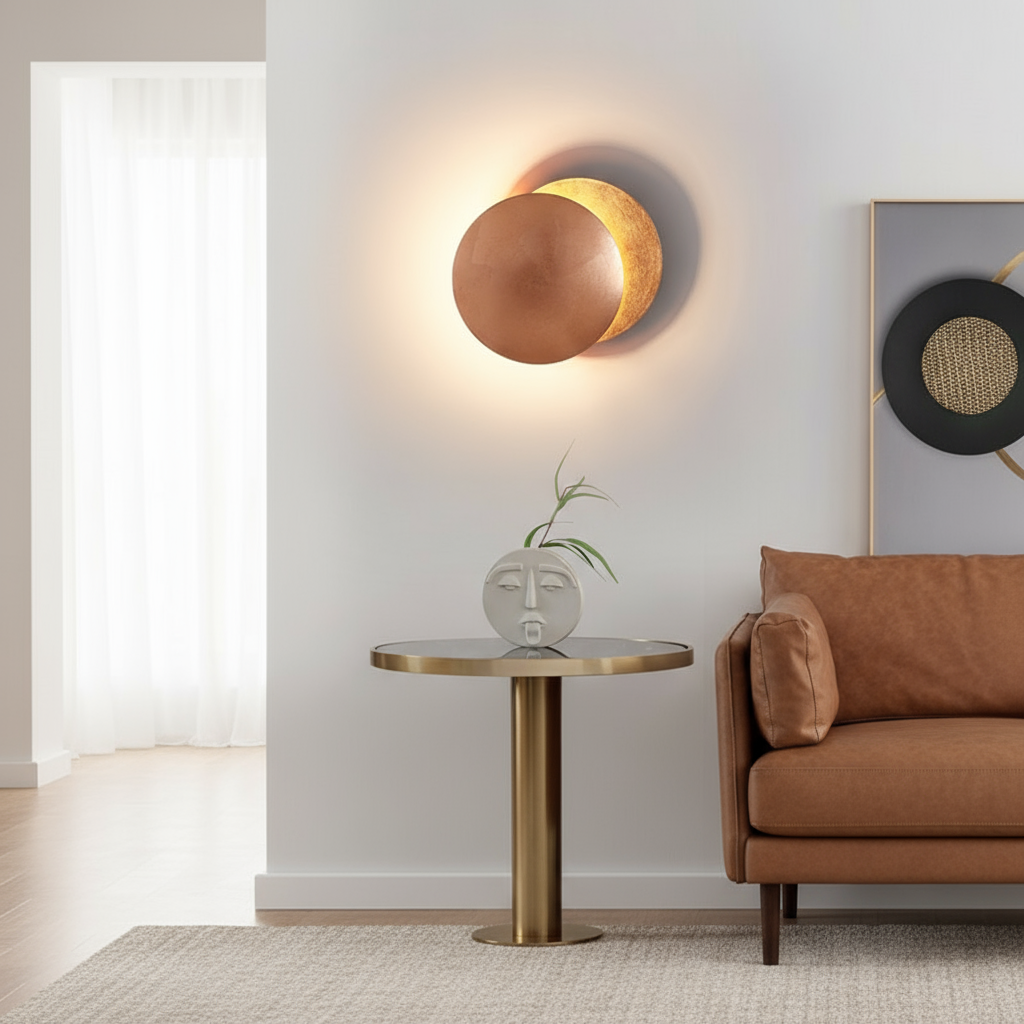 Lampada da parete LED moderna rotonda 1 luce