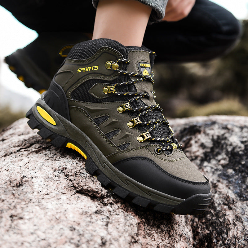 Botas de trabajo impermeables de altura media para hombres – Calzado de seguridad duradero
