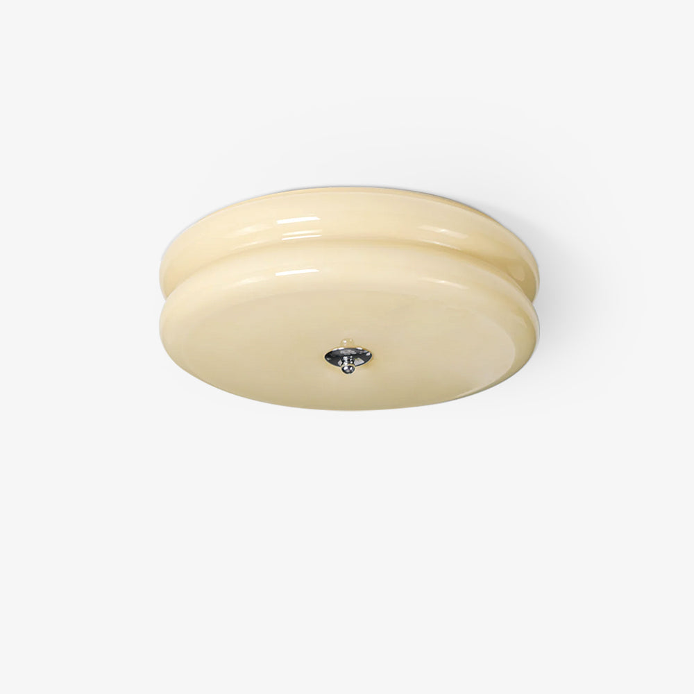 Art Deco Vintage runde Glas-Deckenleuchte 1-Flammig