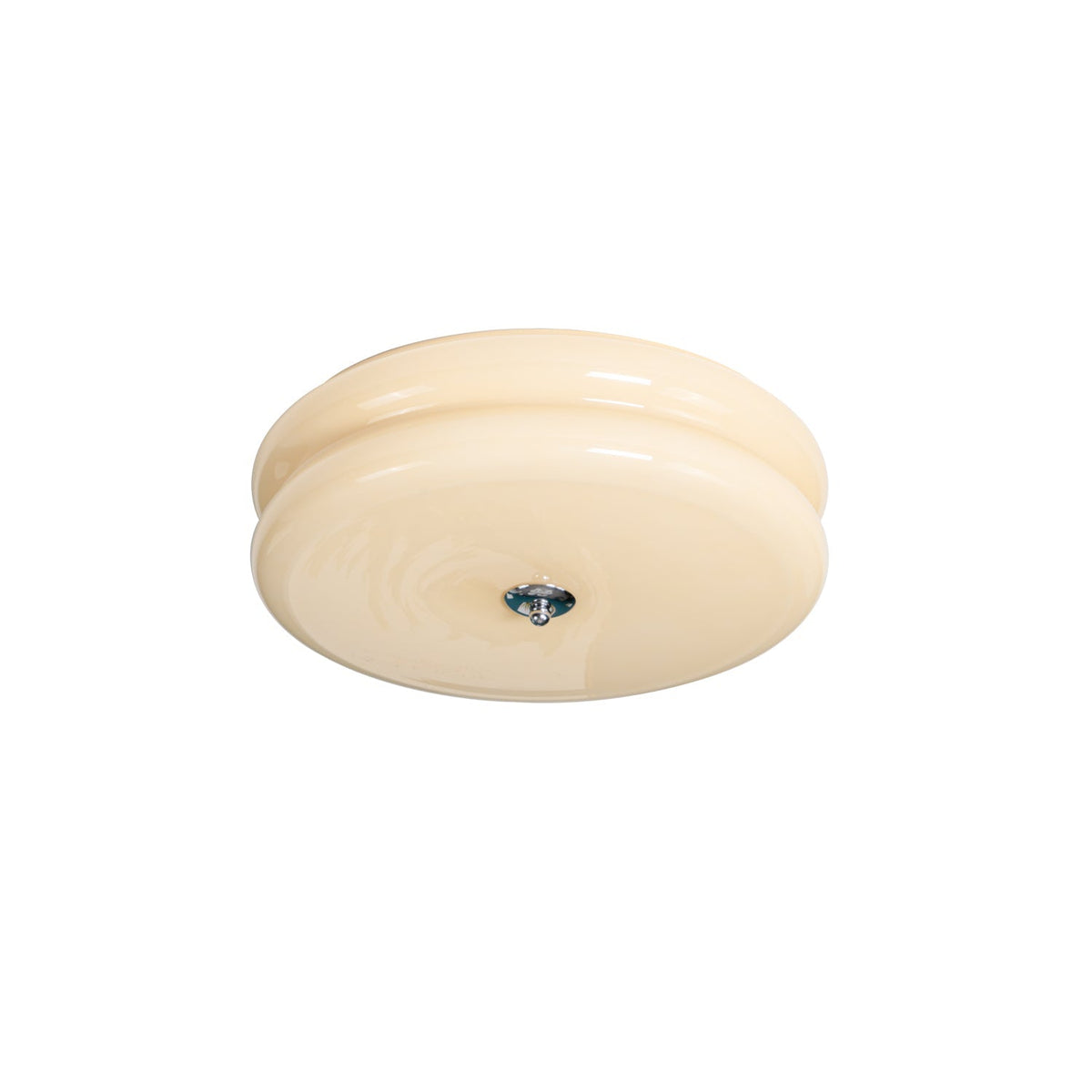 Art Deco Vintage runde Glas-Deckenleuchte 1-Flammig