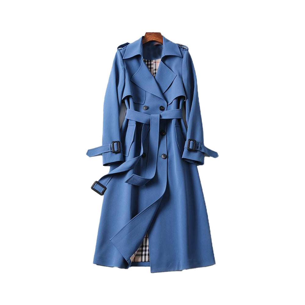 Herre Stilfuld Lang Trenchcoat | Elegant