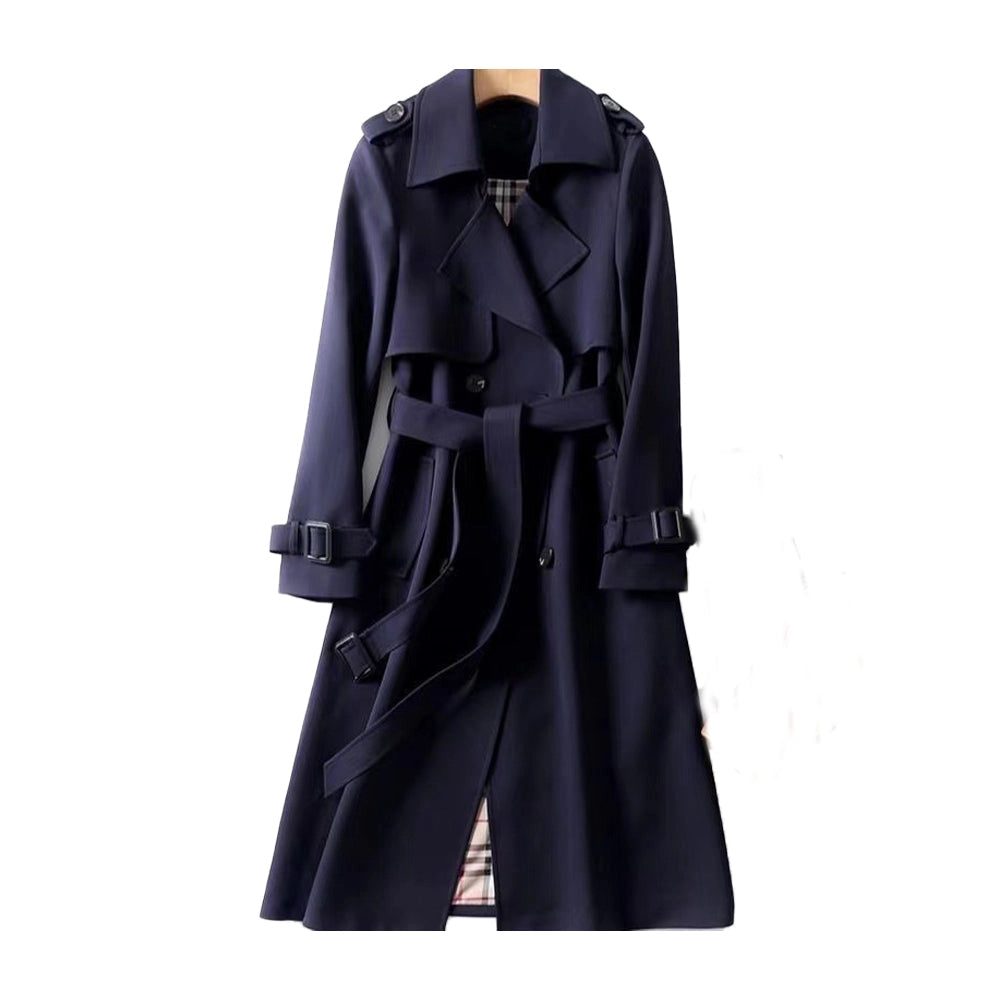 Herre Stilfuld Lang Trenchcoat | Elegant