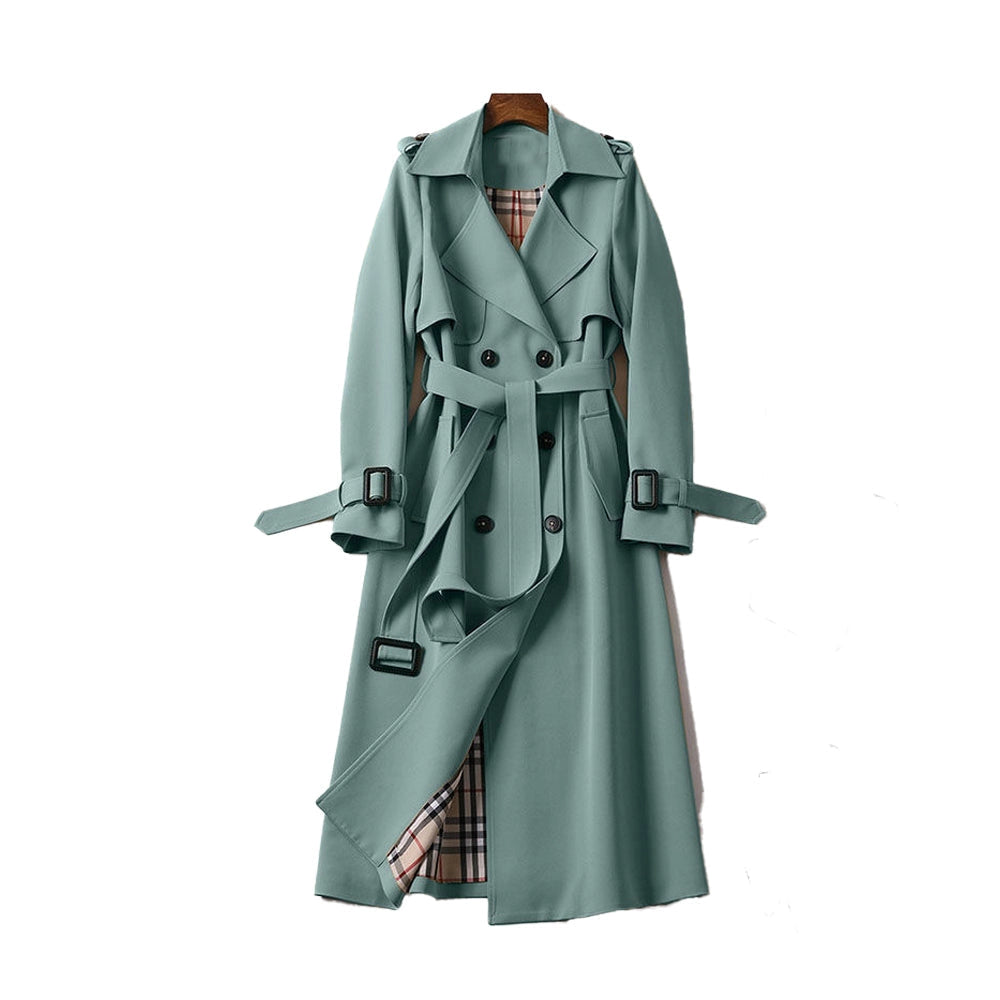 Herre Stilfuld Lang Trenchcoat | Elegant