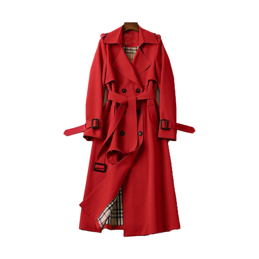 Herre Stilfuld Lang Trenchcoat | Elegant