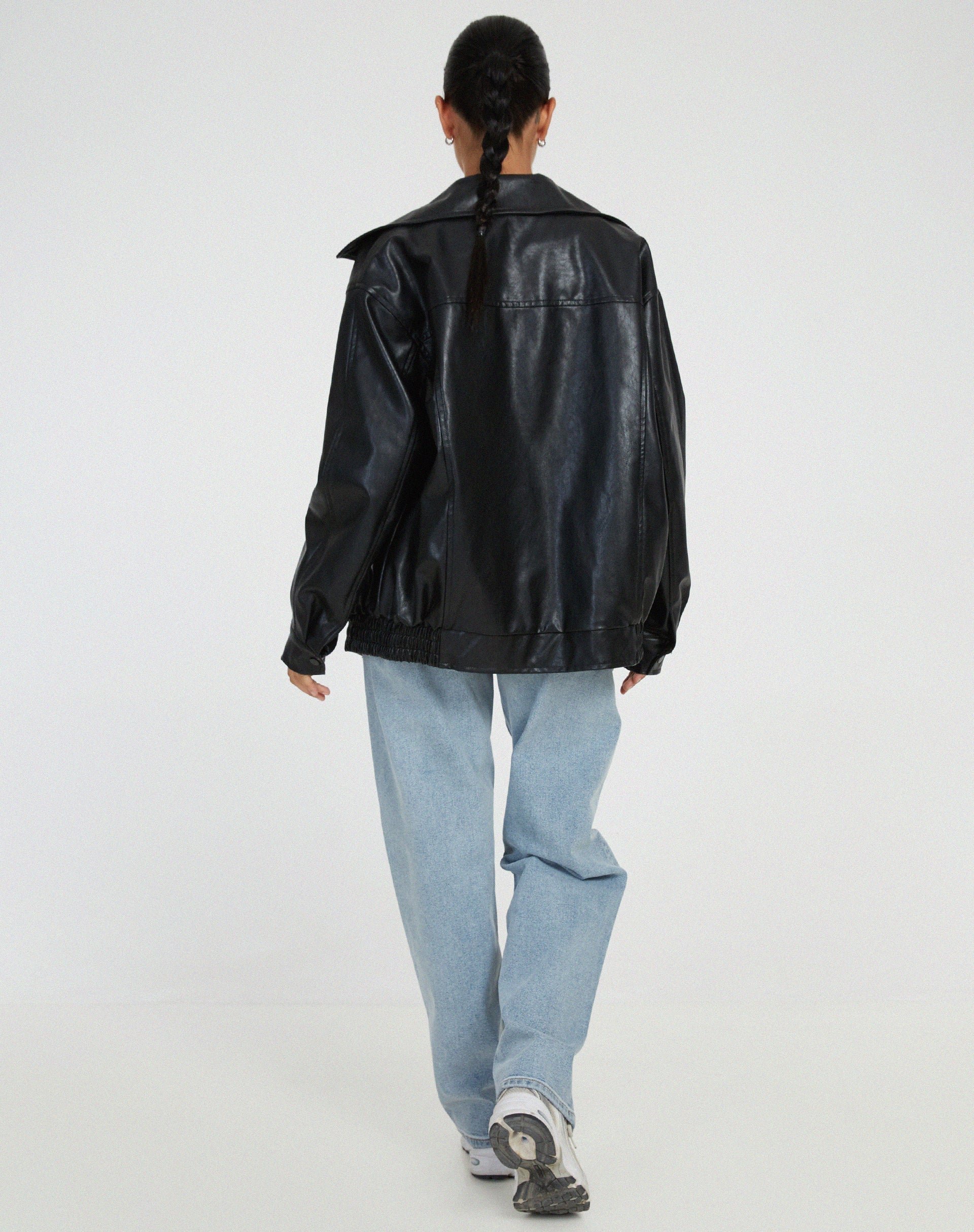 Puili | Chaqueta de cuero holgada