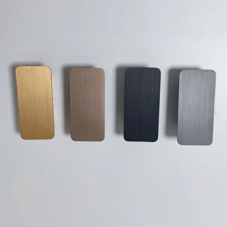 Nordische minimalistische Glas rechteckige LED Wandleuchte 2-flammig