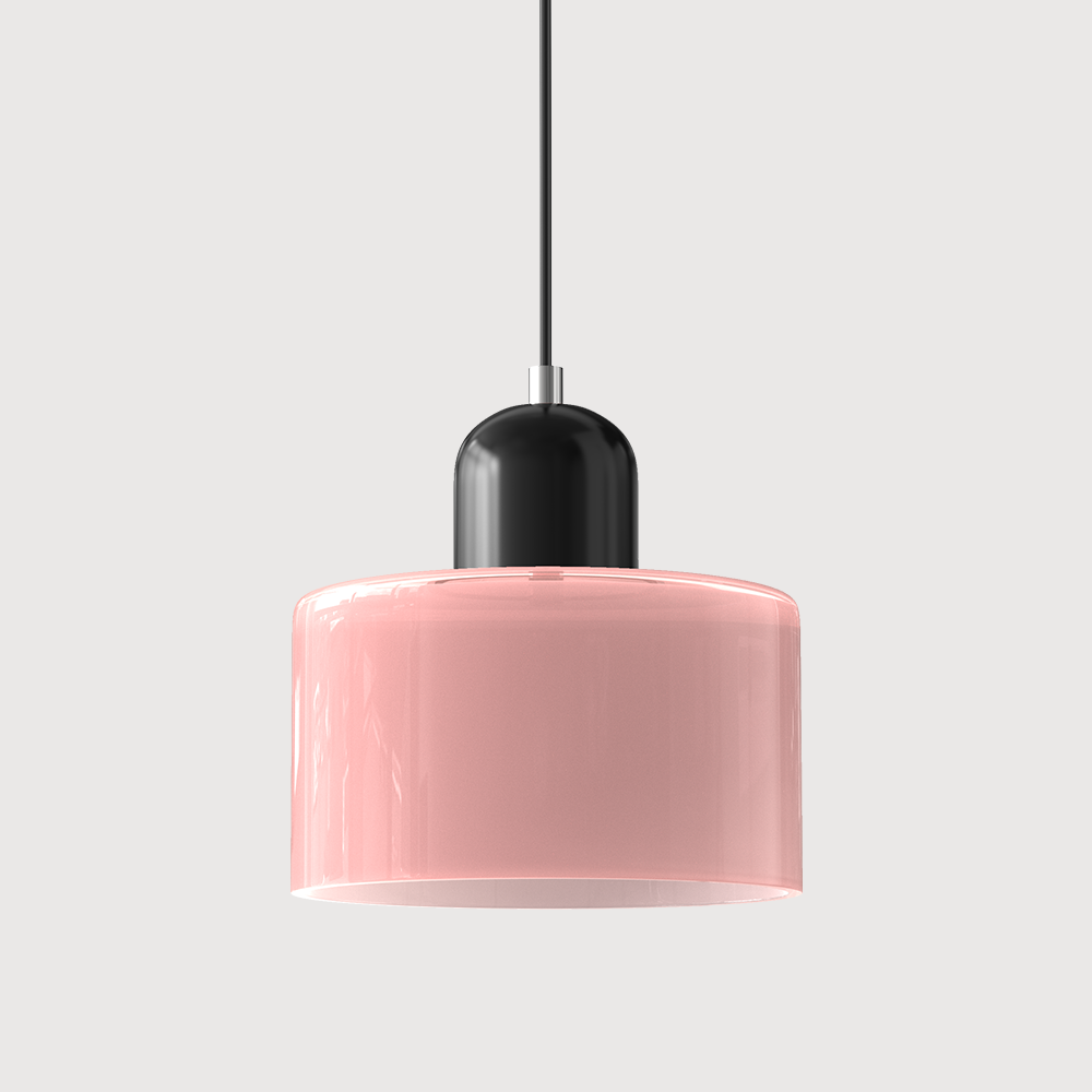 Bauhaus Glass Cylinder Pendant Light LED 1-Light