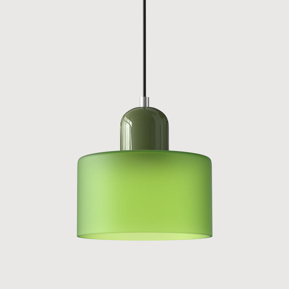 Bauhaus Glass Cylinder Pendant Light LED 1-Light