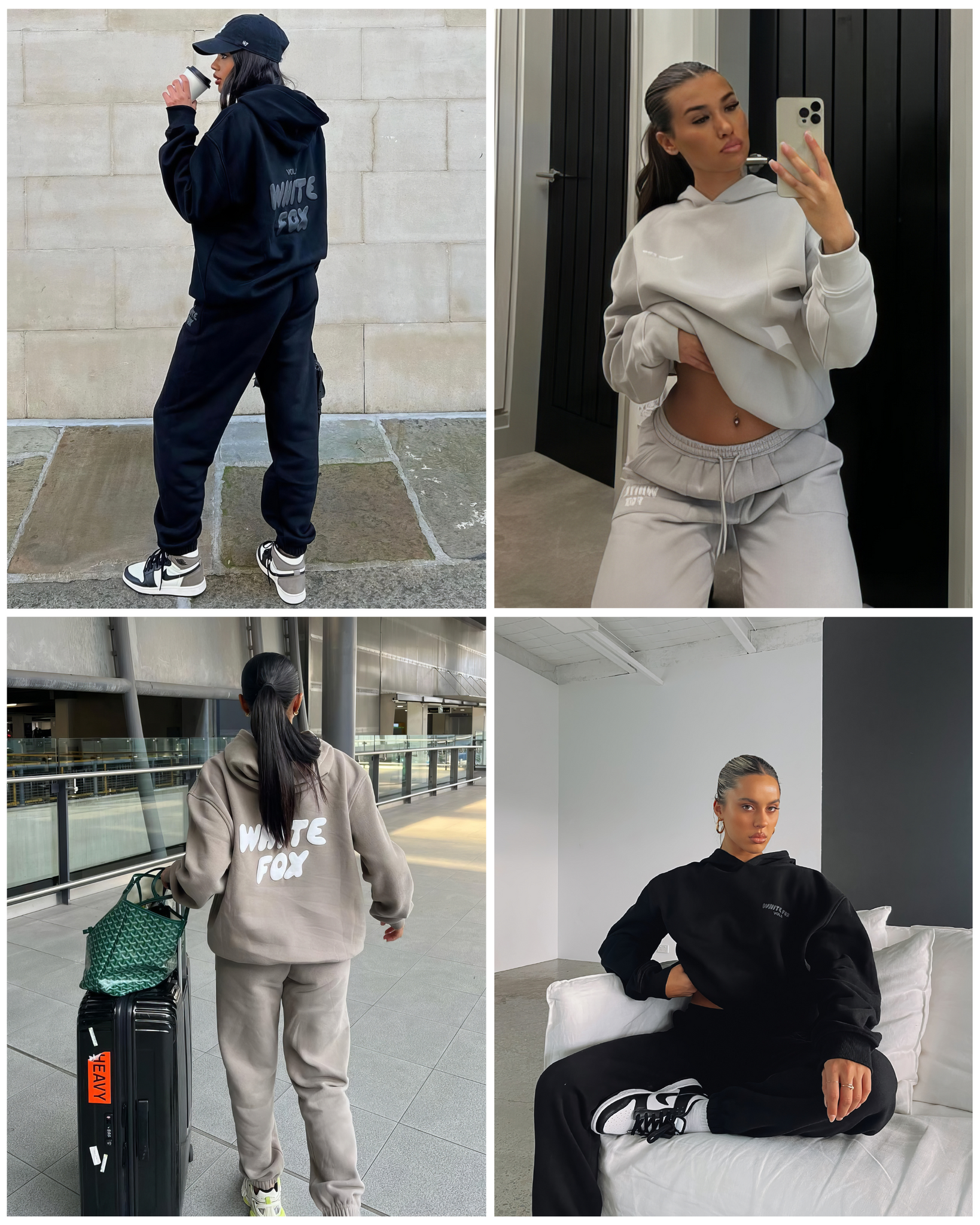 WhiteFox Set | Women’s Hoodie & Pants Tracksuit