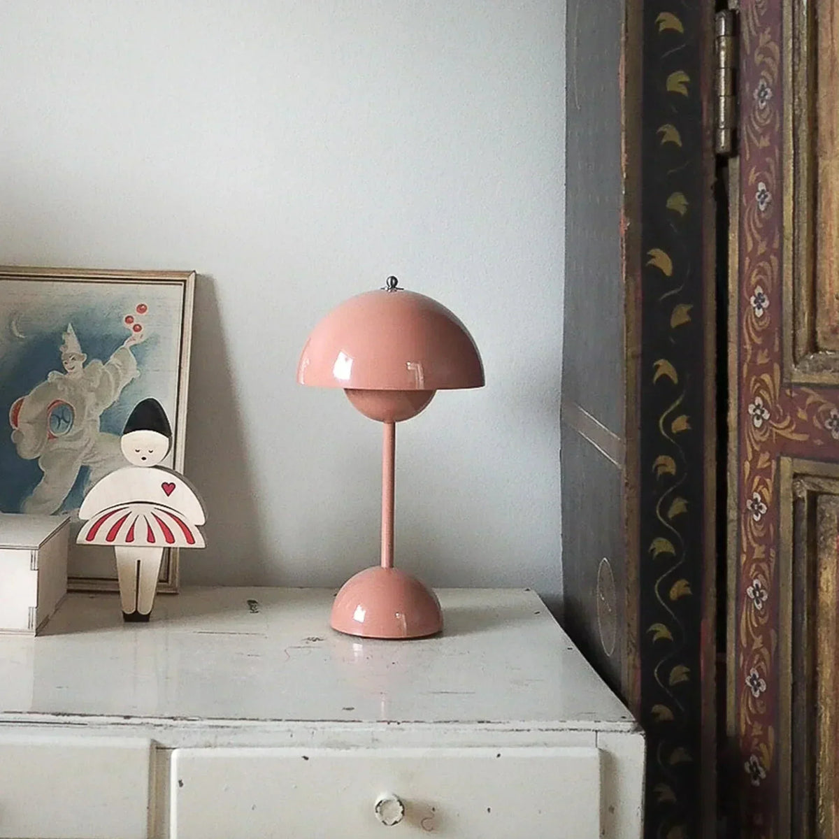 Lampada da tavolo LED moderna wireless a cupola 1 luce