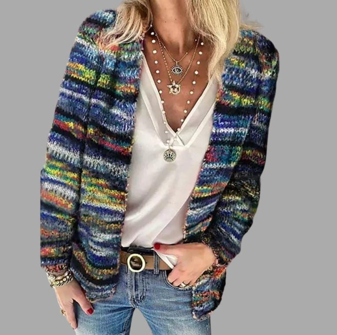 Puili | Cardigan lavorato a maglia alla moda