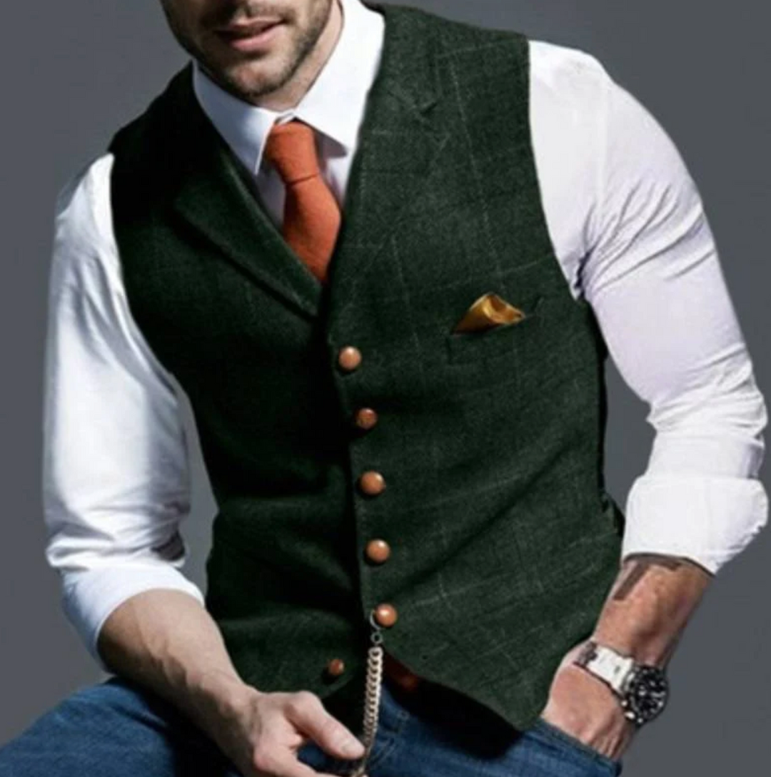 Gilet vintage da uomo – Stile classico con tocco elegante
