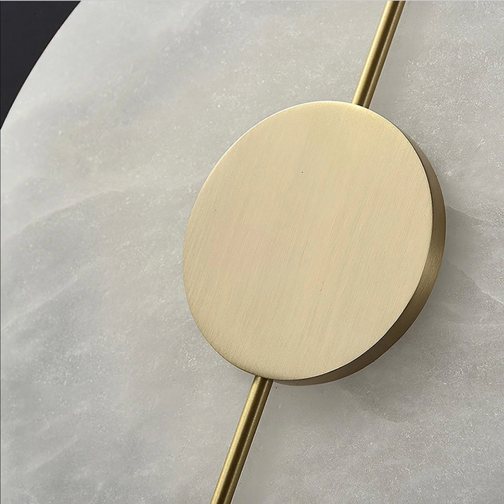Applique da parete rotonda in marmo nordico moderno LED 1 luce
