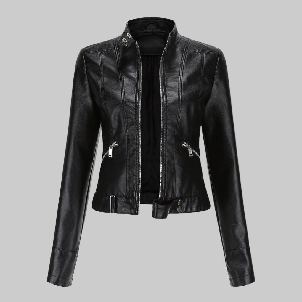 Chaqueta de cuero para mujer – Prenda exterior elegante y distintiva