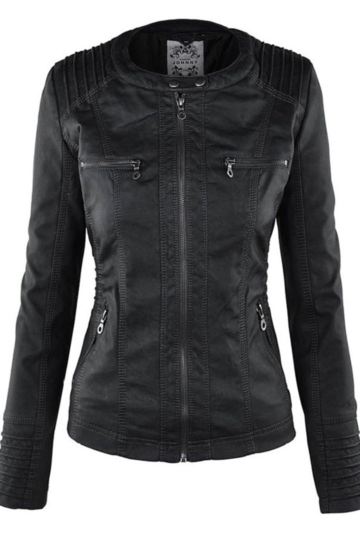 WOMEN’S COAT | SLEEK ZIP WINTER STYLE