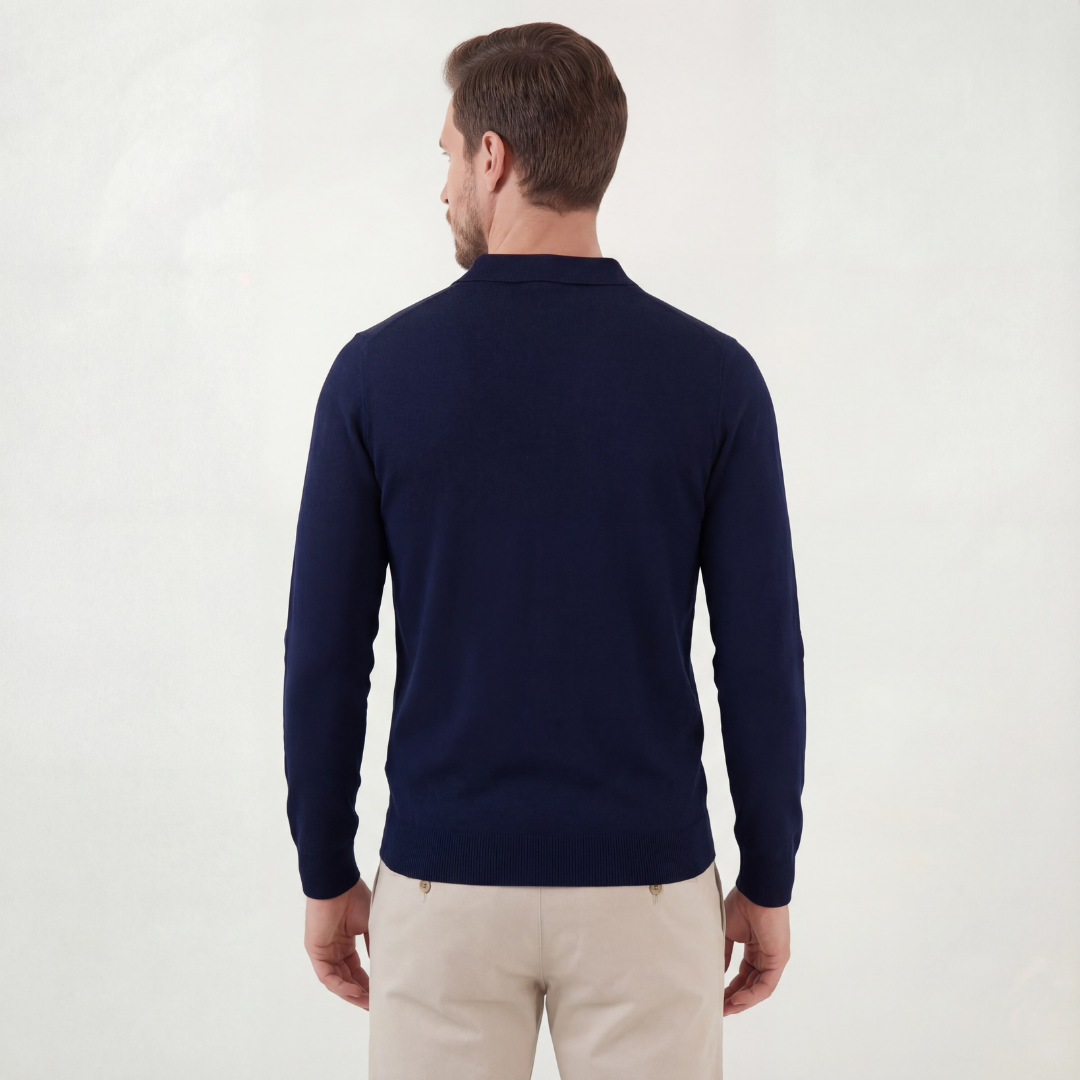 Polo clásico azul
