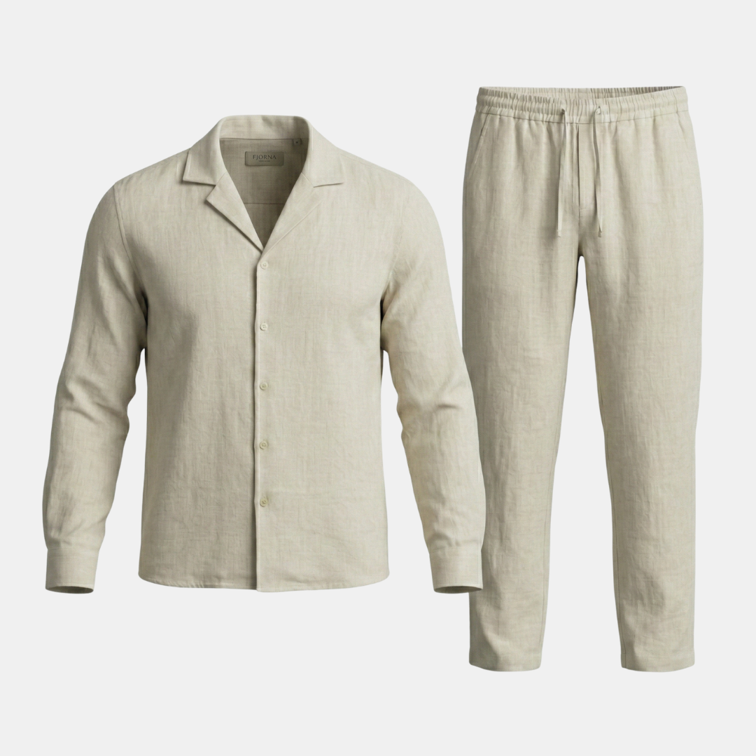 Miles | Lightweight Linen Set for Men – Shirt & Pants Combo